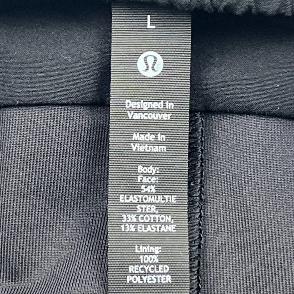 Lululemon Utilitech Pull-On Classic-Fit Pant Mens Large Black 30